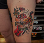 tattoo,aces,high,alex,rockoff,alexrockoff,west,palm,beach,traditional,neotraditional,beetle,beatle,flower,sunflower,floral,color