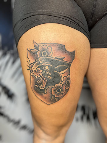 tattoo,aces,high,alex,rockoff,alexrockoff,west,palm,beach,traditional,neotraditional,beetle,beatle,flower,sunflower,floral,color