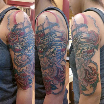 tattoo,aces,high,alex,rockoff,alexrockoff,west,palm,beach,traditional,neotraditional,beetle,beatle,flower,sunflower,floral,color